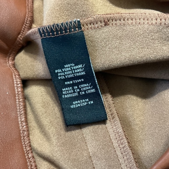 Fashionnova Blondie Belted Faux eather Pants - Chestnut Medium new with tags - Picture 11 of 12